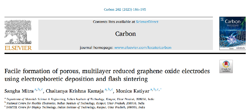 《Carbon》：利用電泳沉積和光子燒結系統還原氧化石墨烯電極